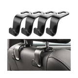 Car Headrest Hooks 4 Pack Backseat Organizer for Bags & Groceries