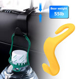 Car Headrest Hooks 4 Pack Backseat Organizer for Bags & Groceries
