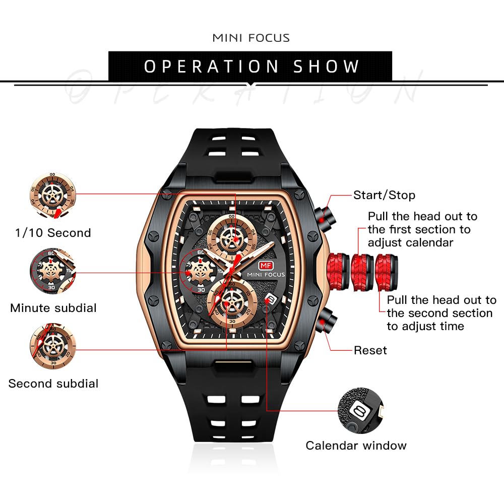 MINI FOCUS Mechanical-Tech Chronograph