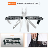 goobingoo 21-in-1 Stainless Steel Multitool - Heavy Duty Pliers & Pocket Knife Gear