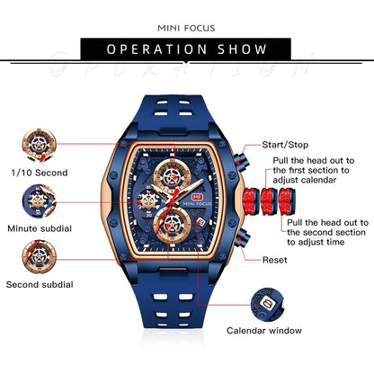 MINI FOCUS Mechanical-Tech Chronograph