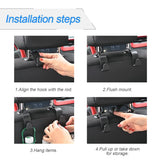 Car Headrest Hooks 4 Pack Backseat Organizer for Bags & Groceries