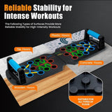 15-in-1 Push Up Board Foldable Home Gym with Handles & Resistance Bands