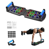 15-in-1 Push Up Board Foldable Home Gym with Handles & Resistance Bands