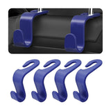Car Headrest Hooks 4 Pack Backseat Organizer for Bags & Groceries