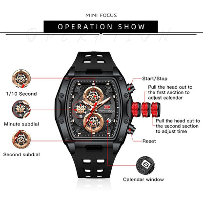 MINI FOCUS Mechanical-Tech Chronograph