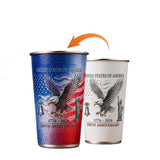 goobingoo Patriotic USA Color Changing Tumbler - 50th Anniversary 17oz Stainless Steel Cup