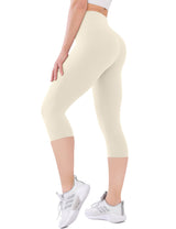 goobingoo High-Waisted Yoga Leggings - Tummy Control Squat-Proof Pants with Pockets