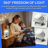 goobingoo Dynamic Rotating LED Projection Light - 360° Ocean Wave & Starry Night Projector for Kids Bedroom