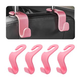 Car Headrest Hooks 4 Pack Backseat Organizer for Bags & Groceries