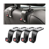 Car Headrest Hooks 4 Pack Backseat Organizer for Bags & Groceries