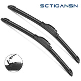 goobingoo 22" Windshield Wiper Blades Set - Premium All-Season J-Hook Beam Blades (2 Pack)