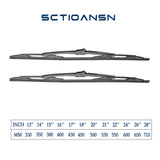 goobingoo 22" Windshield Wiper Blades Set - Premium All-Season J-Hook Beam Blades (2 Pack)
