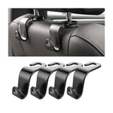 Car Headrest Hooks 4 Pack Backseat Organizer for Bags & Groceries