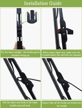 goobingoo 22" Windshield Wiper Blades Set - Premium All-Season J-Hook Beam Blades (2 Pack)