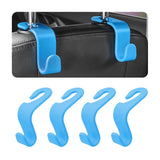 Car Headrest Hooks 4 Pack Backseat Organizer for Bags & Groceries