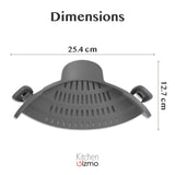 Clip-On Silicone Pot Strainer Heat Resistant Space Saving Kitchen Tool
