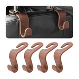 Car Headrest Hooks 4 Pack Backseat Organizer for Bags & Groceries