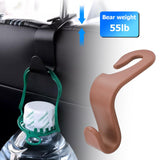 Car Headrest Hooks 4 Pack Backseat Organizer for Bags & Groceries