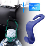 Car Headrest Hooks 4 Pack Backseat Organizer for Bags & Groceries