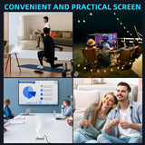 Compact Full HD 4K Video Projector – 720P LCD, USB Compatible, Smartphone & Laptop Ready
