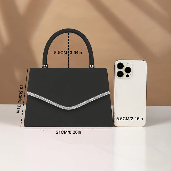 Women’s Glitter Velvet Evening Clutch – Luxury Sparkly Handbag for Wedding, Party & Prom goobingoo