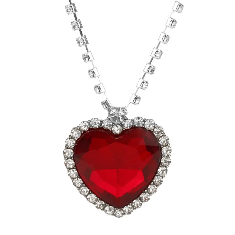 Heart of the Ocean Necklace — Crystal Pendant Inspired by Classic Cinema goobingoo