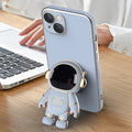 3D Astronaut Anti-Drop Phone Case with Electroplated Stand My Store