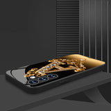 Elegant Golden Diamond “A” Letter Phone Case – Compatible with Samsung Galaxy S25 & S24 Series
