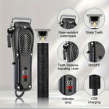 Men’s Cordless Hair Clipper Kit – USB Rechargeable Electric Barber Tools for Home & Travel
