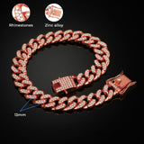 Silver Cuban Link Dog Chain Collar Crystal Pet Necklace