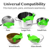 Clip-On Silicone Pot Strainer Heat Resistant Space Saving Kitchen Tool