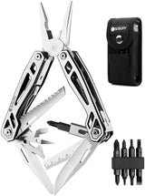 goobingoo 21-in-1 Stainless Steel Multitool - Heavy Duty Pliers & Pocket Knife Gear