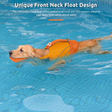 Dog Life Jacket with Front Float Adjustable Pet Swim Vest