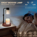 goobingoo Premium Dimmable Candle Warmer Lamp - Electric Top-Down Wax Melter with Timer & Wooden Base