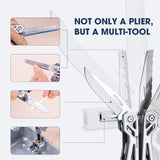 goobingoo 21-in-1 Stainless Steel Multitool - Heavy Duty Pliers & Pocket Knife Gear