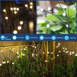 Solar Swaying Garden Lights Wind Motion Outdoor Yard Pathway Decor