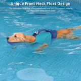 Dog Life Jacket with Front Float Adjustable Pet Swim Vest
