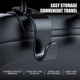 Car Headrest Hooks 4 Pack Backseat Organizer for Bags & Groceries