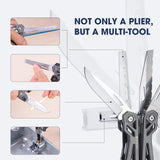 goobingoo 21-in-1 Stainless Steel Multitool - Heavy Duty Pliers & Pocket Knife Gear