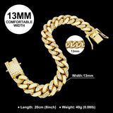 Gold Cuban Link Dog Collar Diamond Luxury Pet Necklace