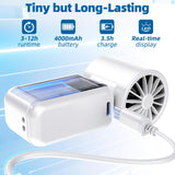 goobingoo Handheld Portable Turbo Mini Fan - 13000 RPM High Speed Rechargeable Fan