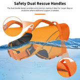 Dog Life Jacket with Front Float Adjustable Pet Swim Vest