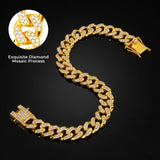 Silver Cuban Link Dog Chain Collar Crystal Pet Necklace