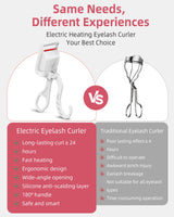 goobingoo Smart Electric Heated Eyelash Curler - 24H Long-Lasting Quick Thermal Lift