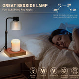 goobingoo Premium Dimmable Candle Warmer Lamp - Electric Top-Down Wax Melter with Timer & Wooden Base