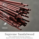 goobingoo Sandalwood Incense Sticks - Japanese Meditation Aroma for Relaxation & Stress Relief (60 Pack)