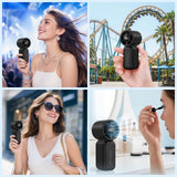 goobingoo Handheld Portable Turbo Mini Fan - 13000 RPM High Speed Rechargeable Fan