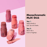 e.l.f Monochromatic Multi Stick Cream Blush Highlighter Sparkling Rose