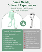 goobingoo Smart Electric Heated Eyelash Curler - 24H Long-Lasting Quick Thermal Lift